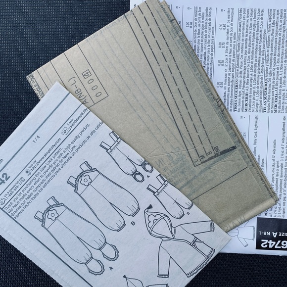 New Look Baby 6742 sewing pattern brand new - Picture 4 of 6